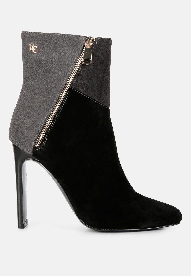 ezra patchwork suede ankle boots by ruw#color_black