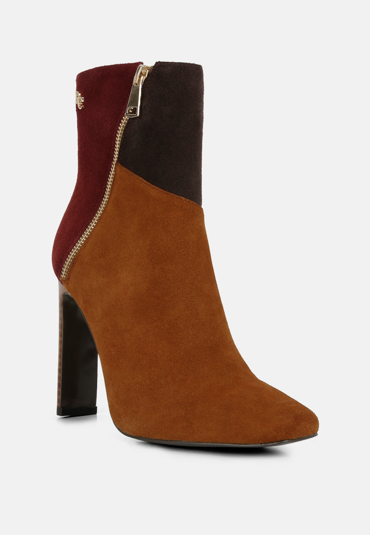 ezra patchwork suede ankle boots by ruw#color_tan