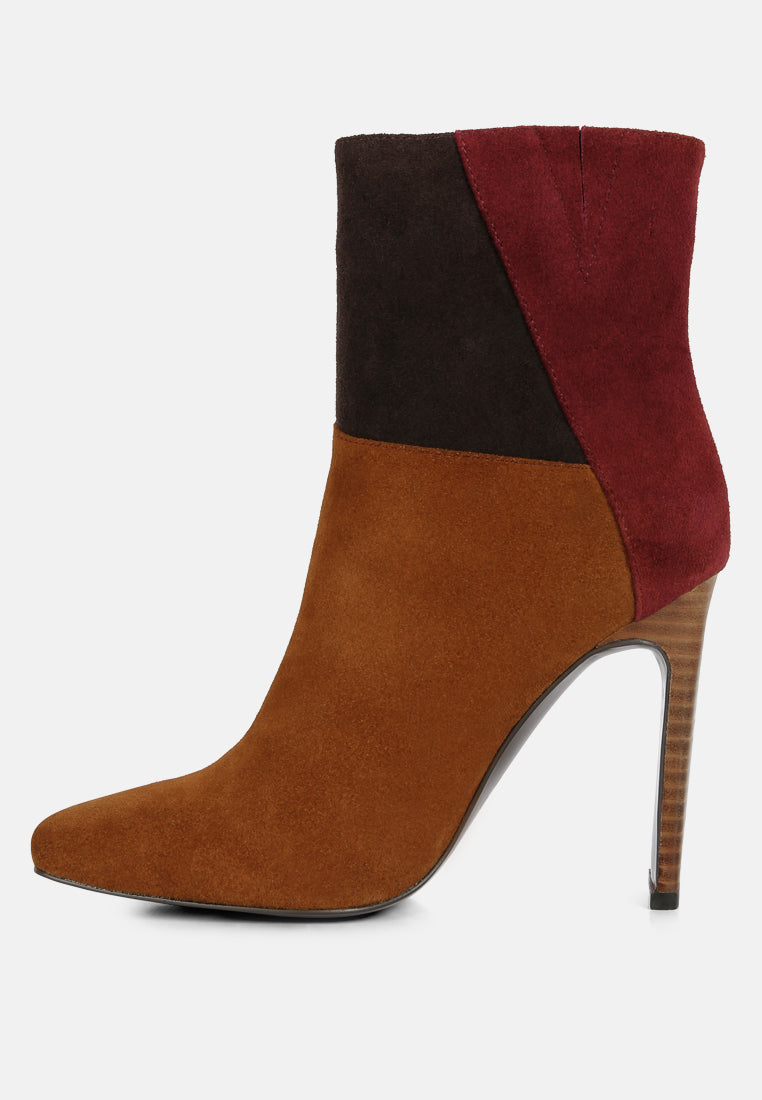 ezra patchwork suede ankle boots by ruw#color_tan