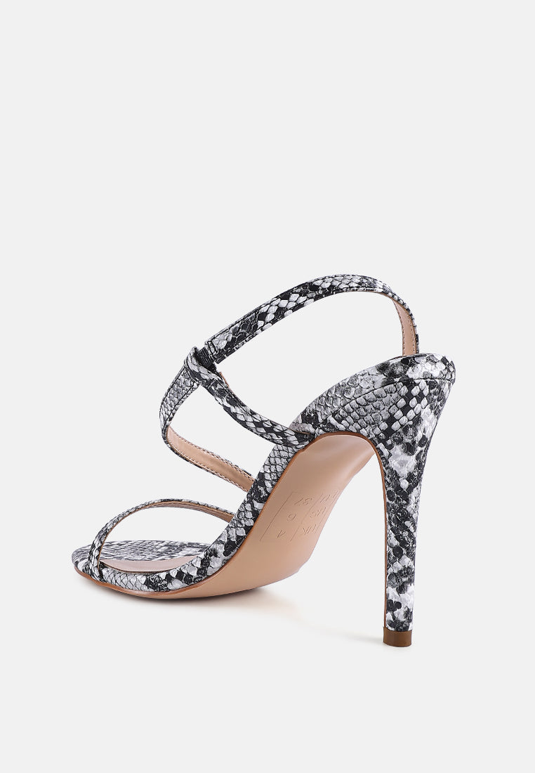 epoque heeled strappy slingback sandals by ruw#color_black-white