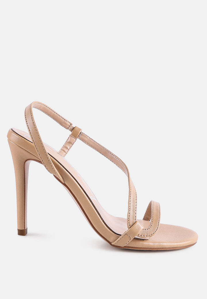 epoque heeled strappy slingback sandals by ruw#color_latte