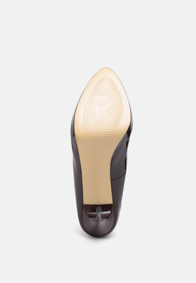 faustine stiletto pump sandals#color_espresso