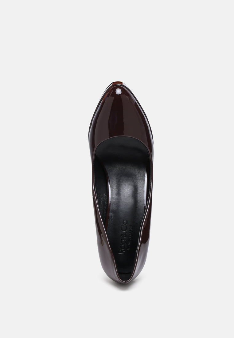 faustine stiletto pump sandals#color_espresso