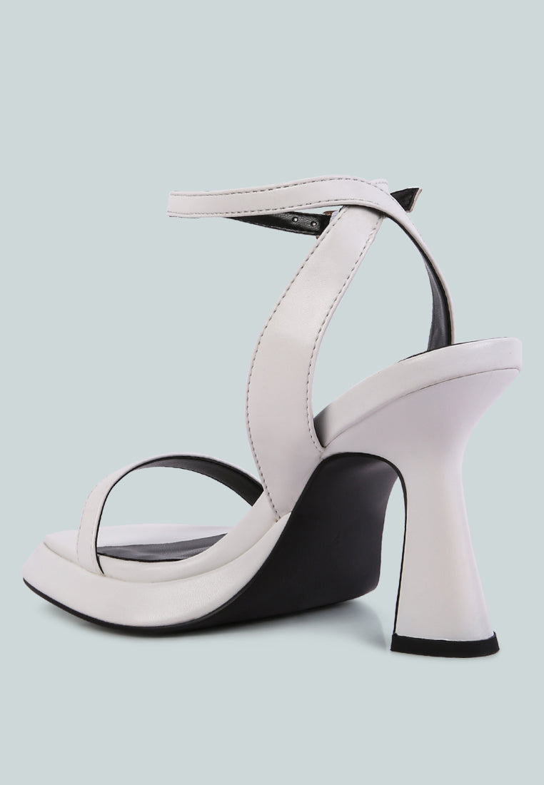 five star ankle strap kitten heel sandals by ruw#color_white