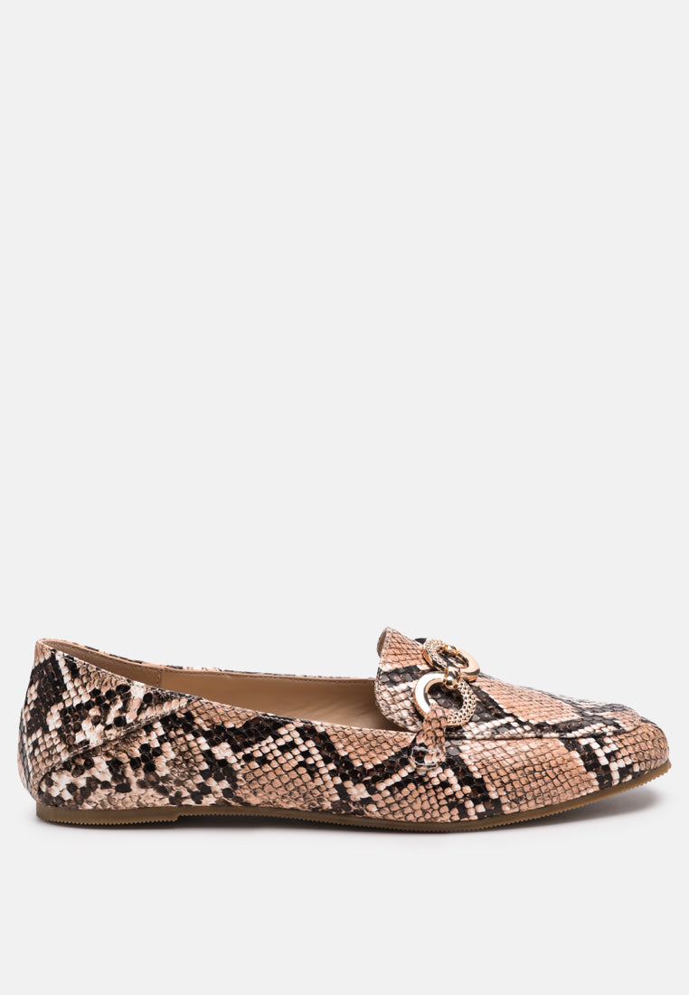 wibele croc textured metal show detail loafers by ruw#color_natural