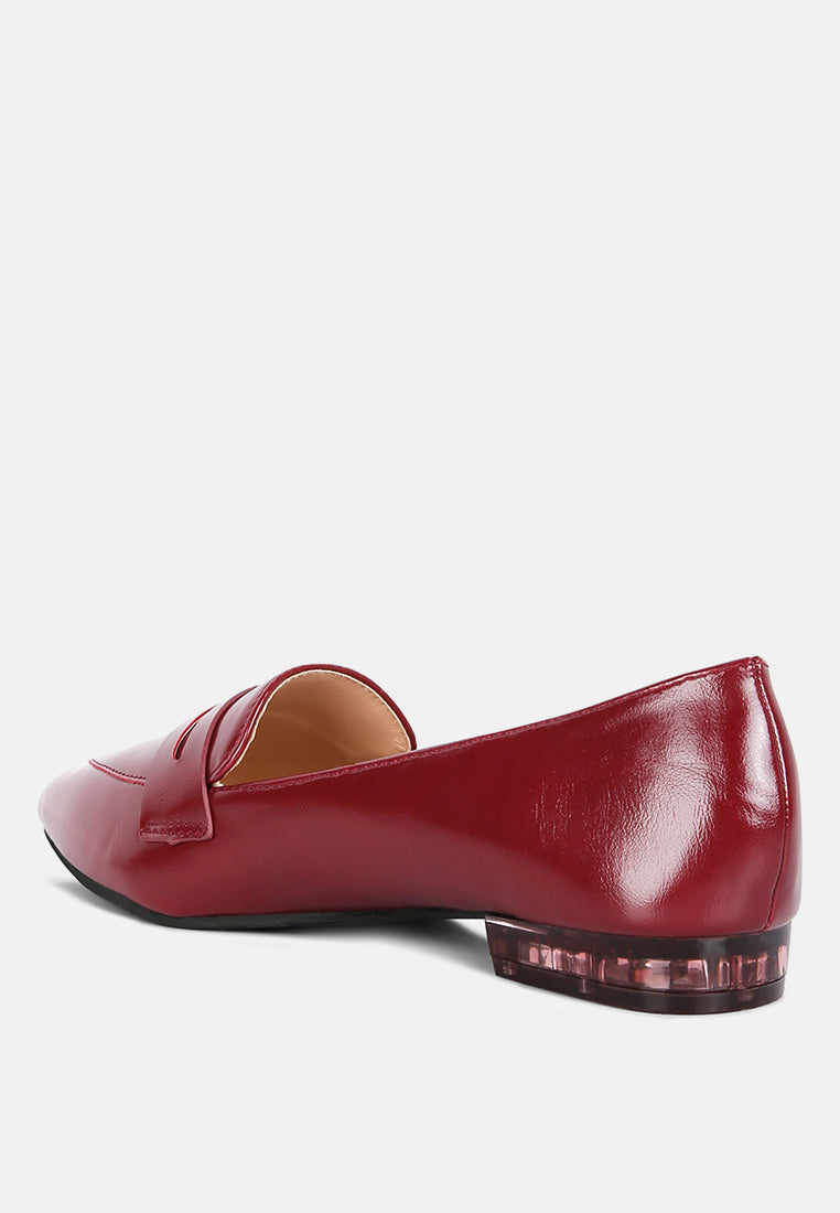 peretti flat formal loafers by ruw#color_red