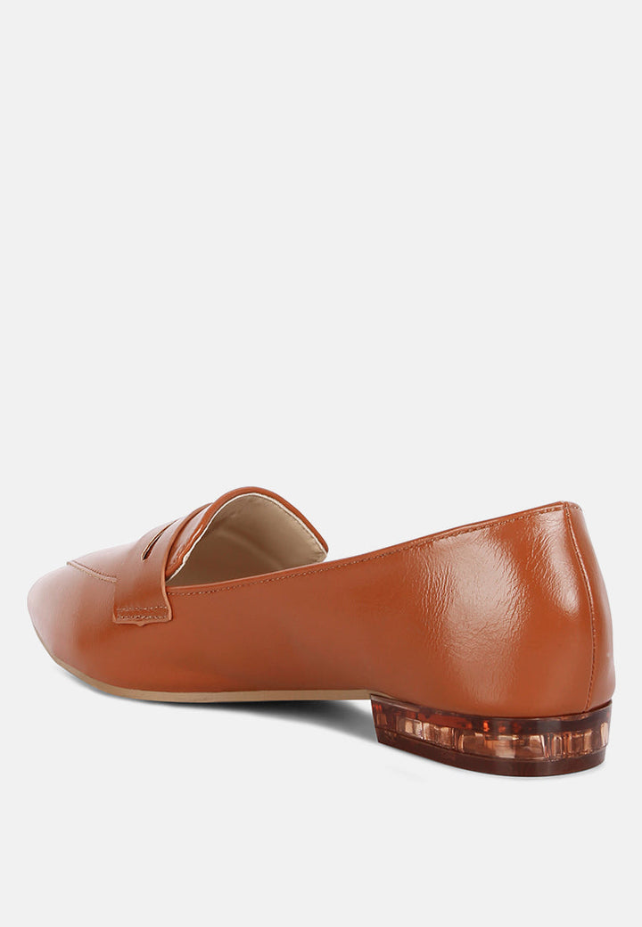 peretti flat formal loafers by ruw#color_tan