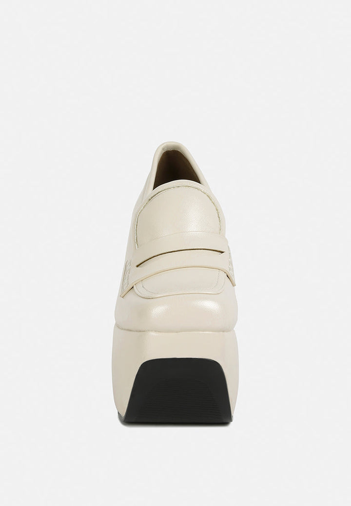 gilliam high platform wedge loafers by ruw#color_beige