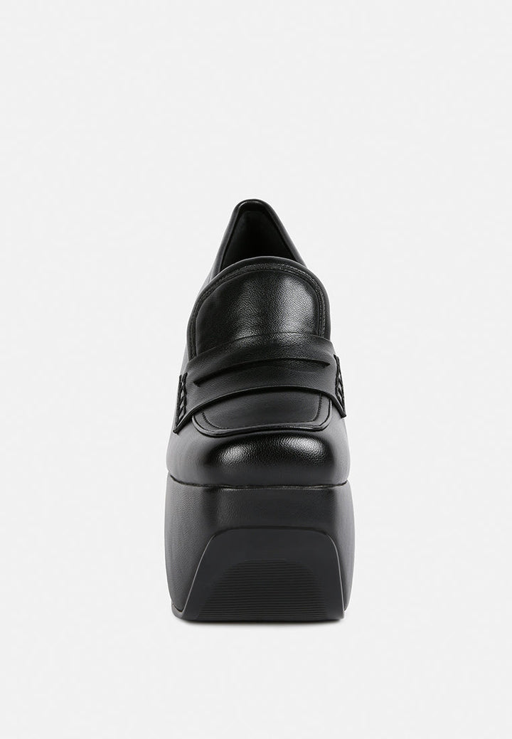 gilliam high platform wedge loafers by ruw#color_black