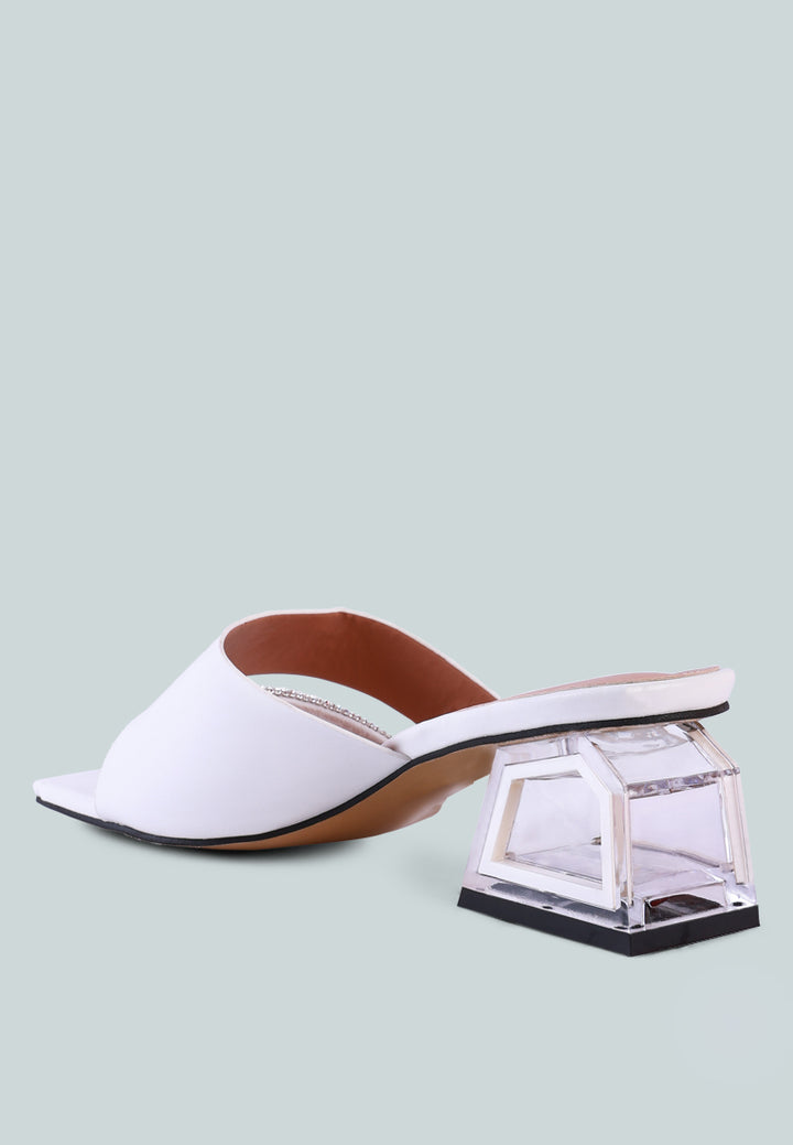 gofly never minimal low heel sandals#color_white