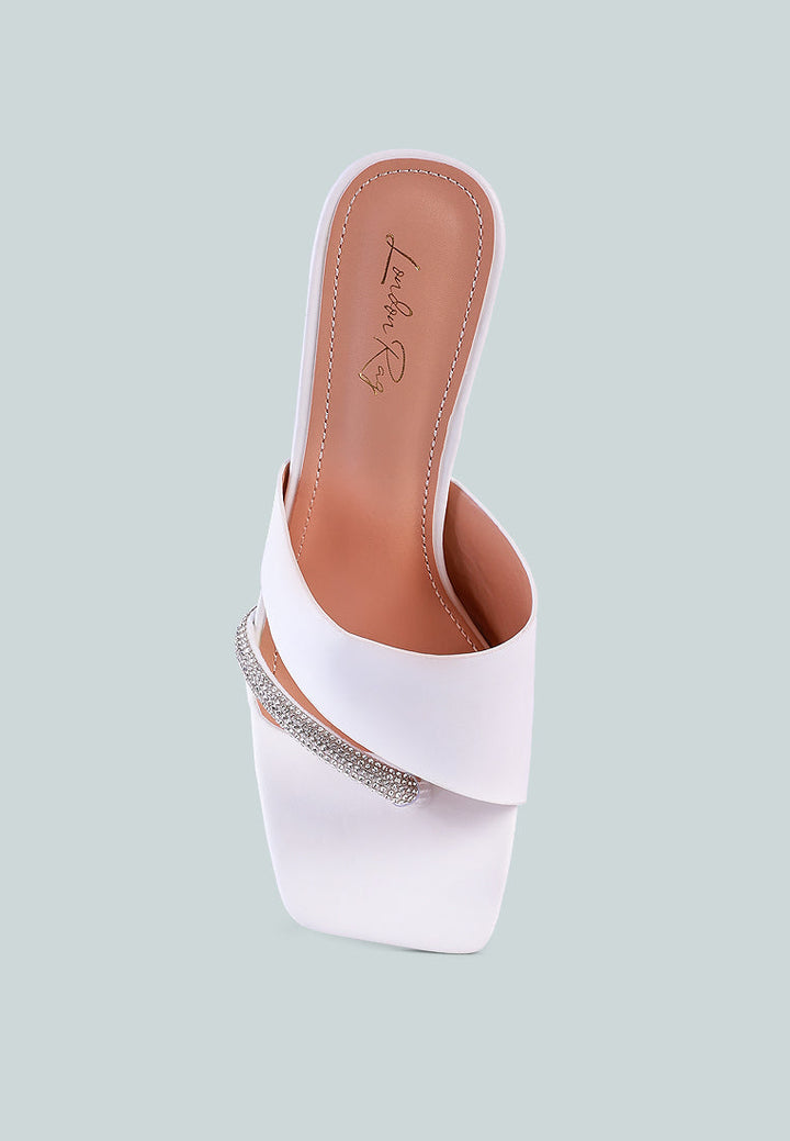 golfy rhinestone embellished strap fantasy heel sandals by ruw#color_white