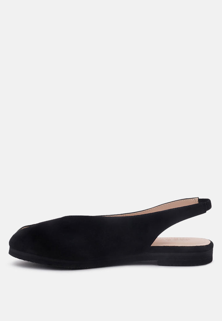 gretchen mustard slingback flat sandals#color_black