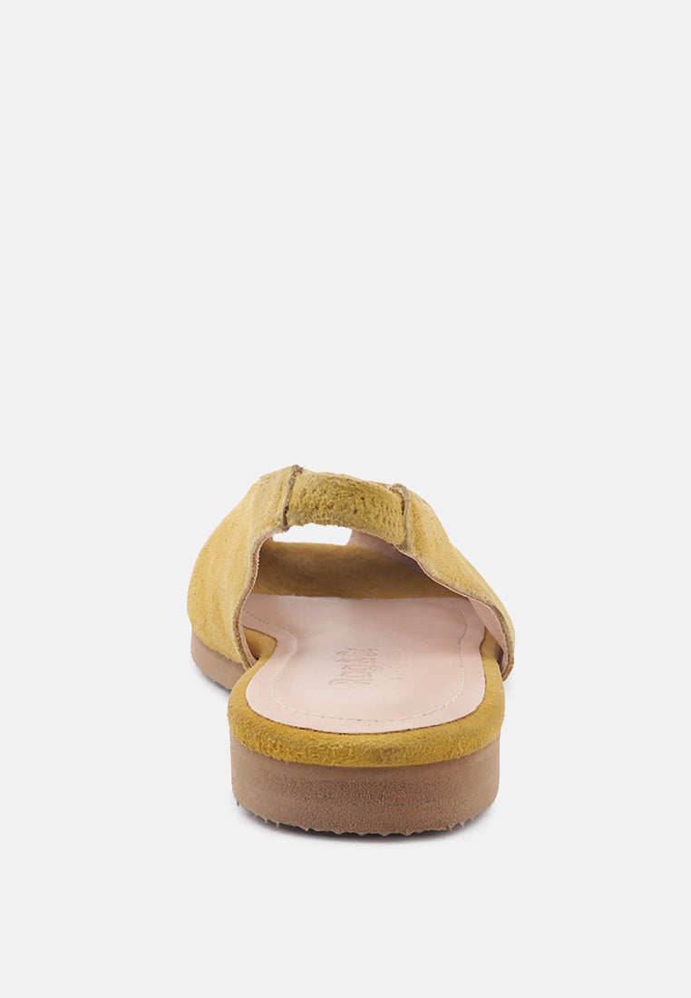gretchen mustard slingback flat sandals#color_mustard