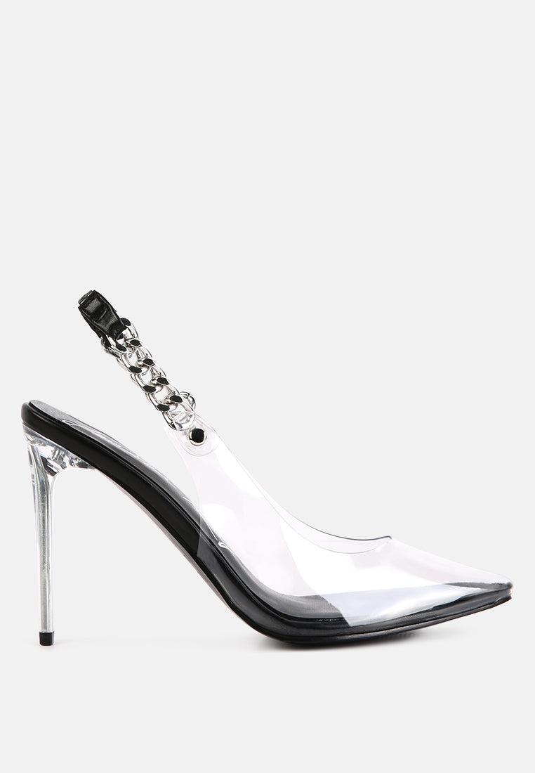 goddess metallic stiletto heel slingback sandals by ruw#color_black