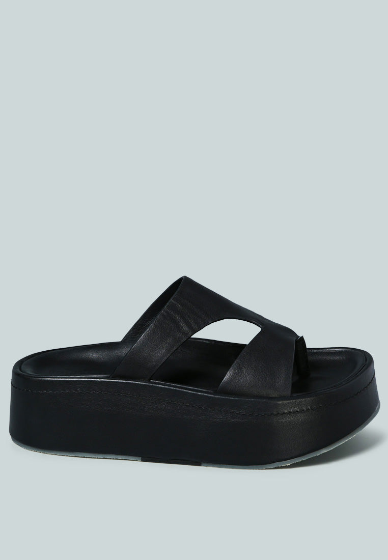 hathaway slip-on platfrom sandal#color_black