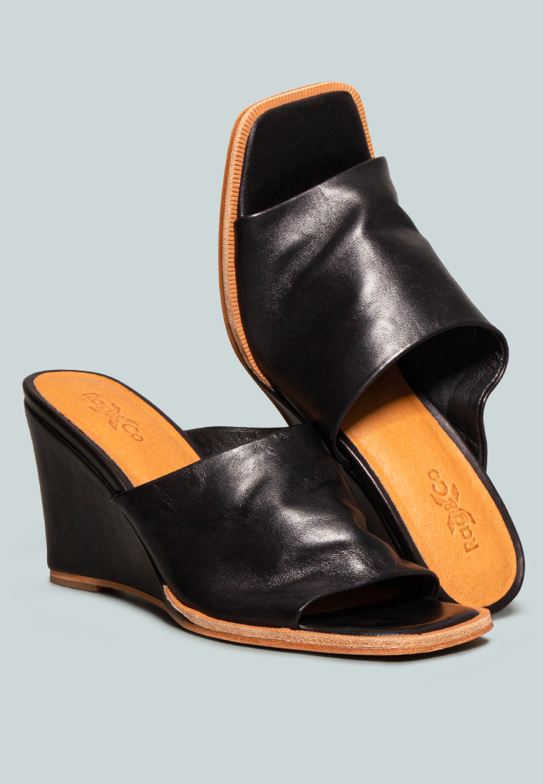 hepburn sliders wedge sandals#color_black