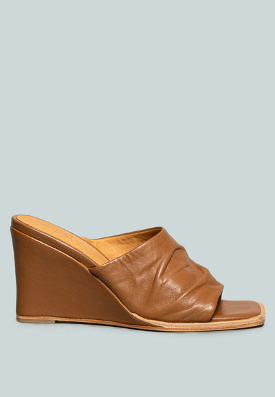 hepburn sliders wedge sandals#color_tan