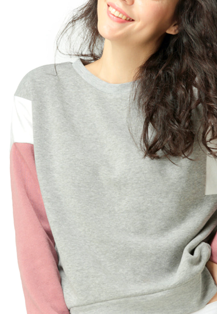 color block sweatshirt#color_grey