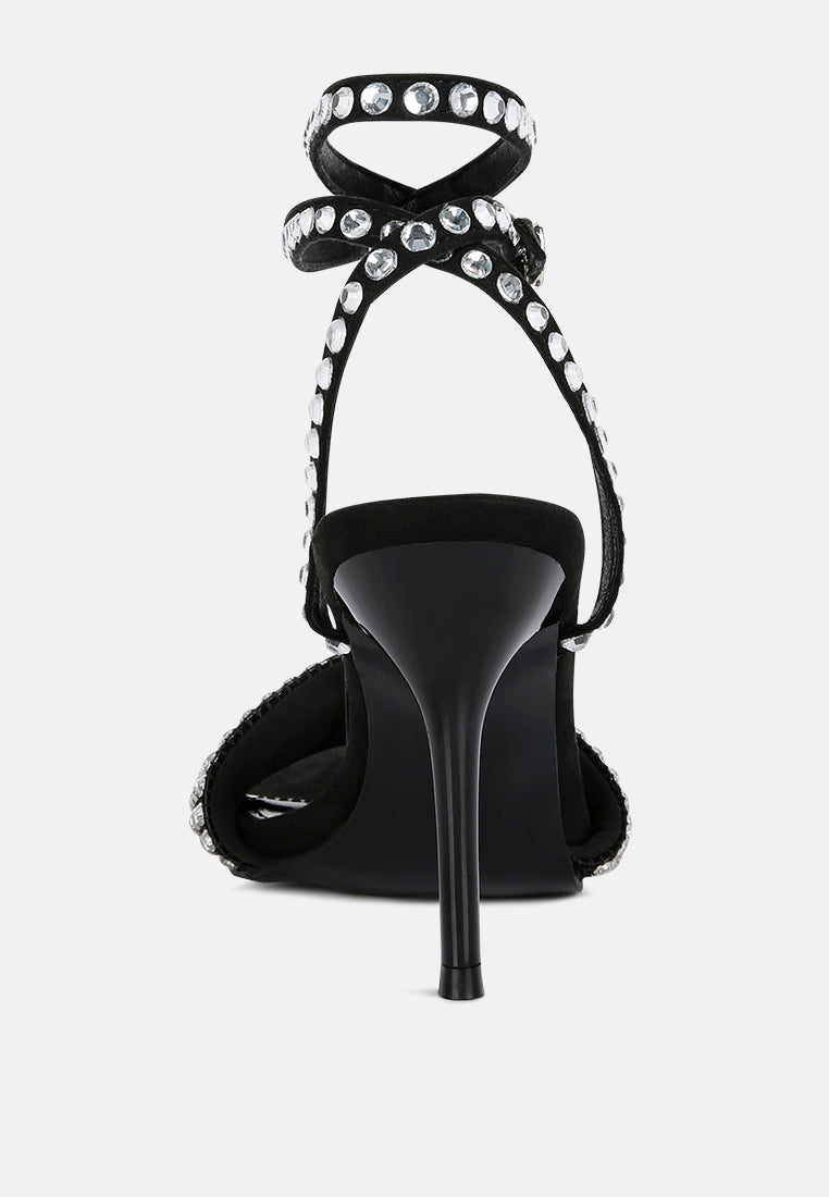 zurin black high heeled diamante sandals by ruw#color_black
