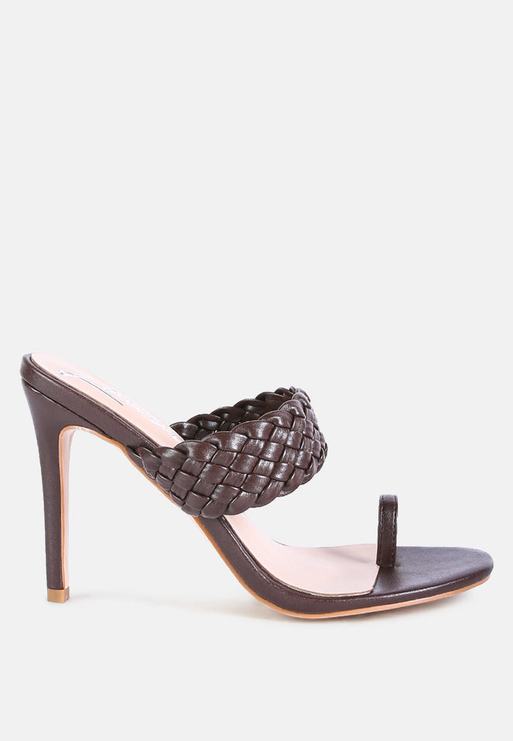 high perks woven strap high heels by ruw#color_espresso