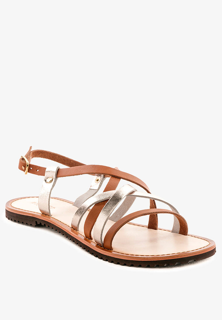 june strappy flat leather sandals#color_tan