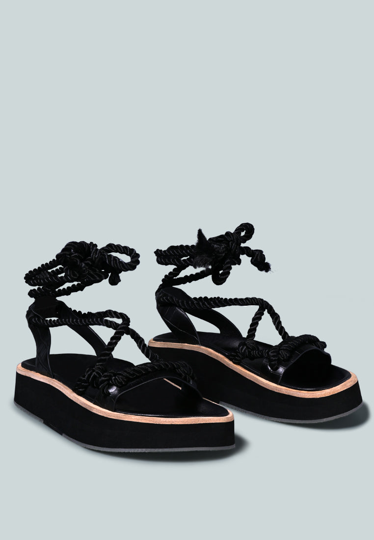 kendall strings platform leather sandal#color_black