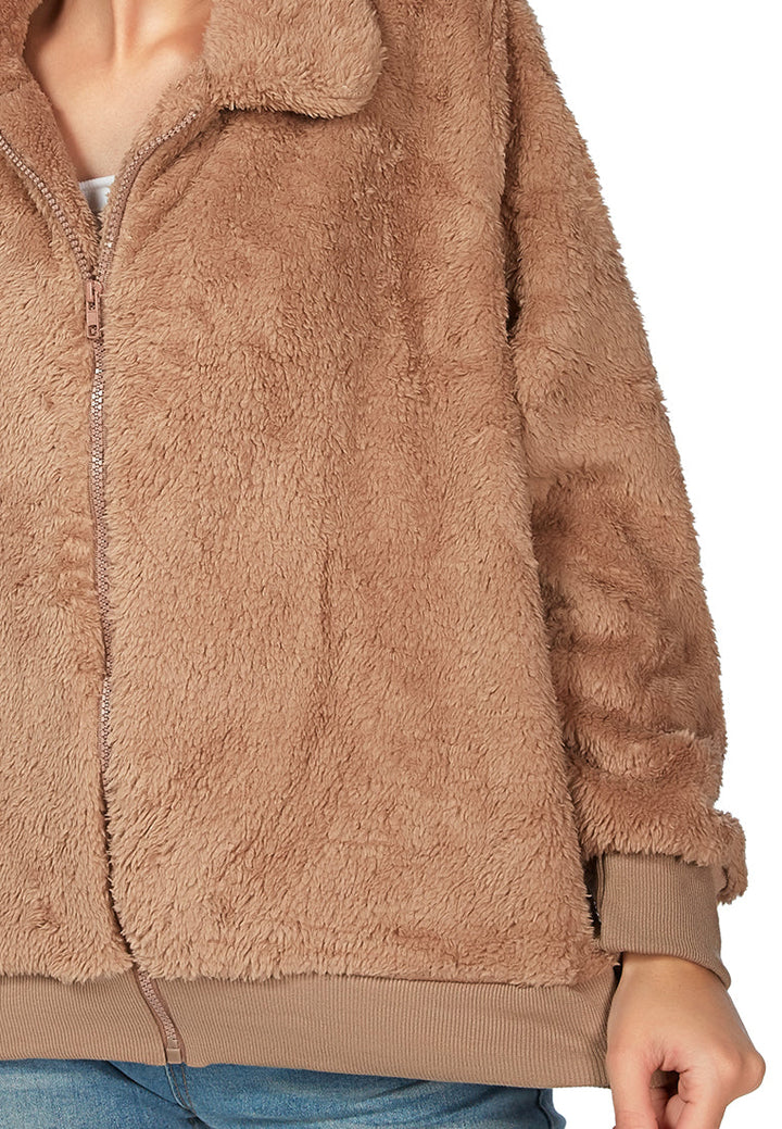 cozy furry winter jacket#color_khaki