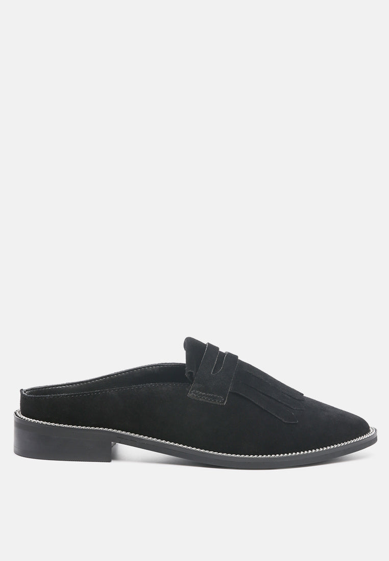 lena suede walking loafer mules by ruw#color_black