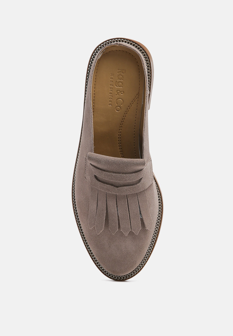 lena suede walking loafer mules#color_taupe