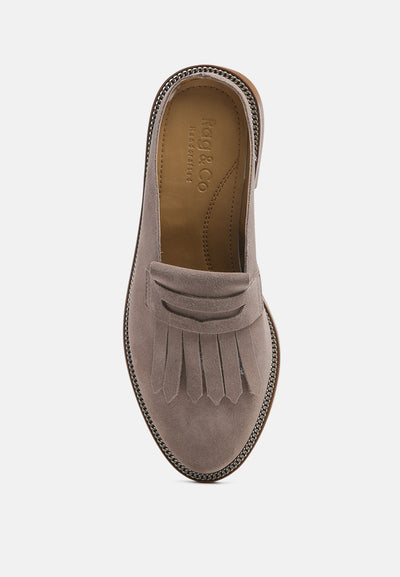 lena suede walking loafer mules#color_taupe