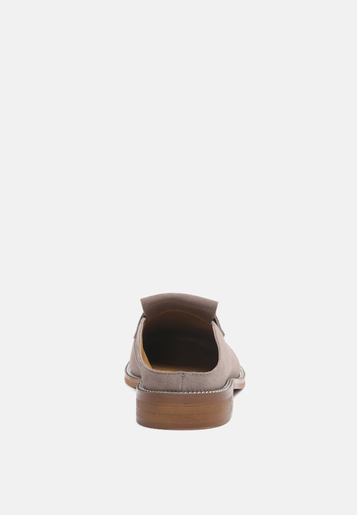 lena suede walking loafer mules by ruw#color_taupe