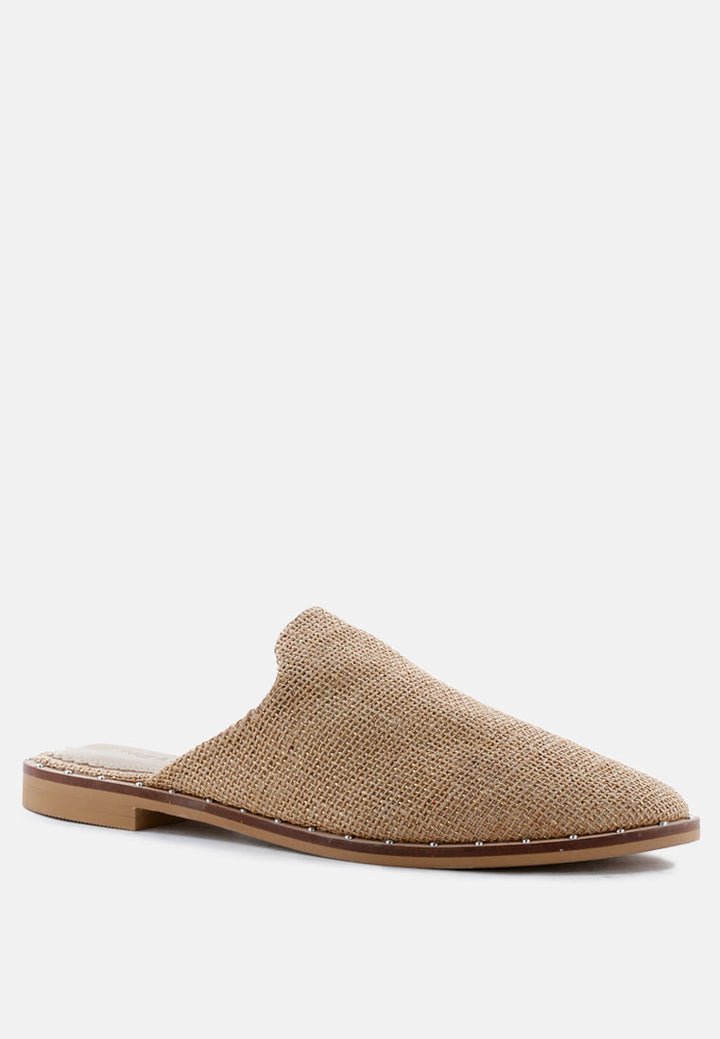 lia handcrafted canvas mules#color_camel