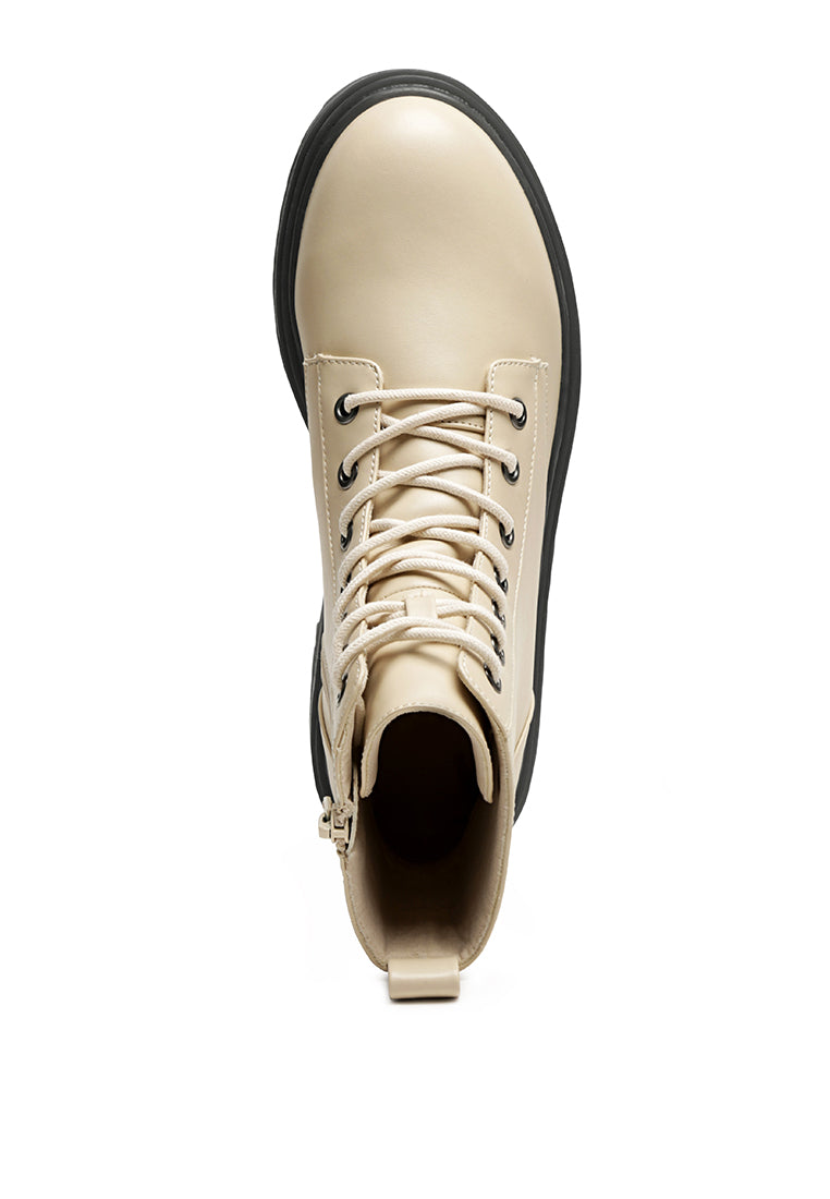 lace-up lug sole ankle boots#color_beige