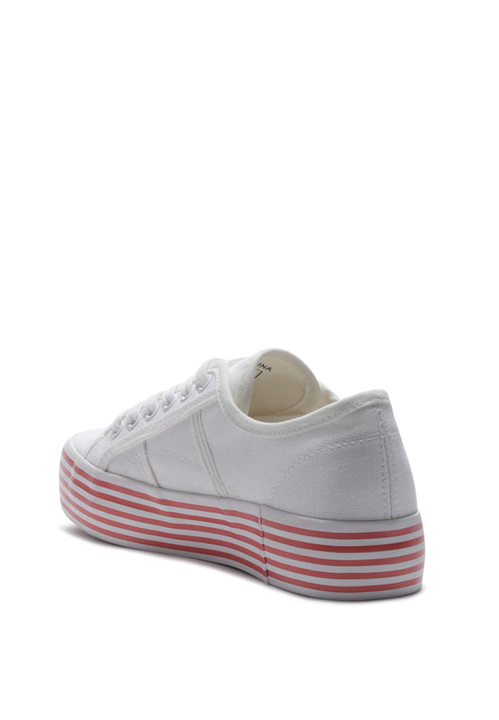 Lace-up Platform Sneakers#color_white