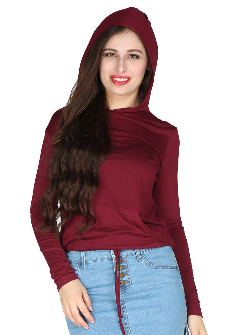 womens full sleeves hoodie#color_red