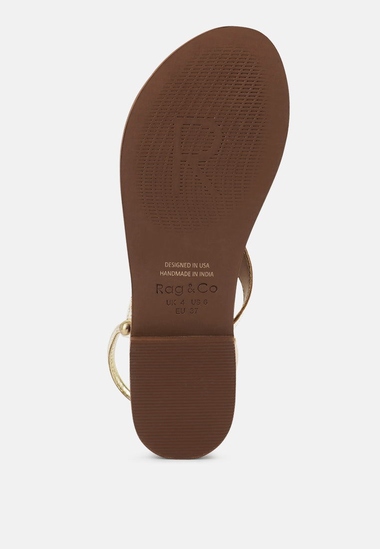 madeline flat thong sandals#color_gold