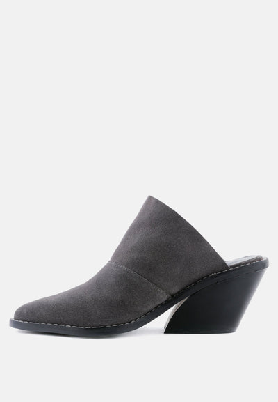 mae classic mules heels#color_grey