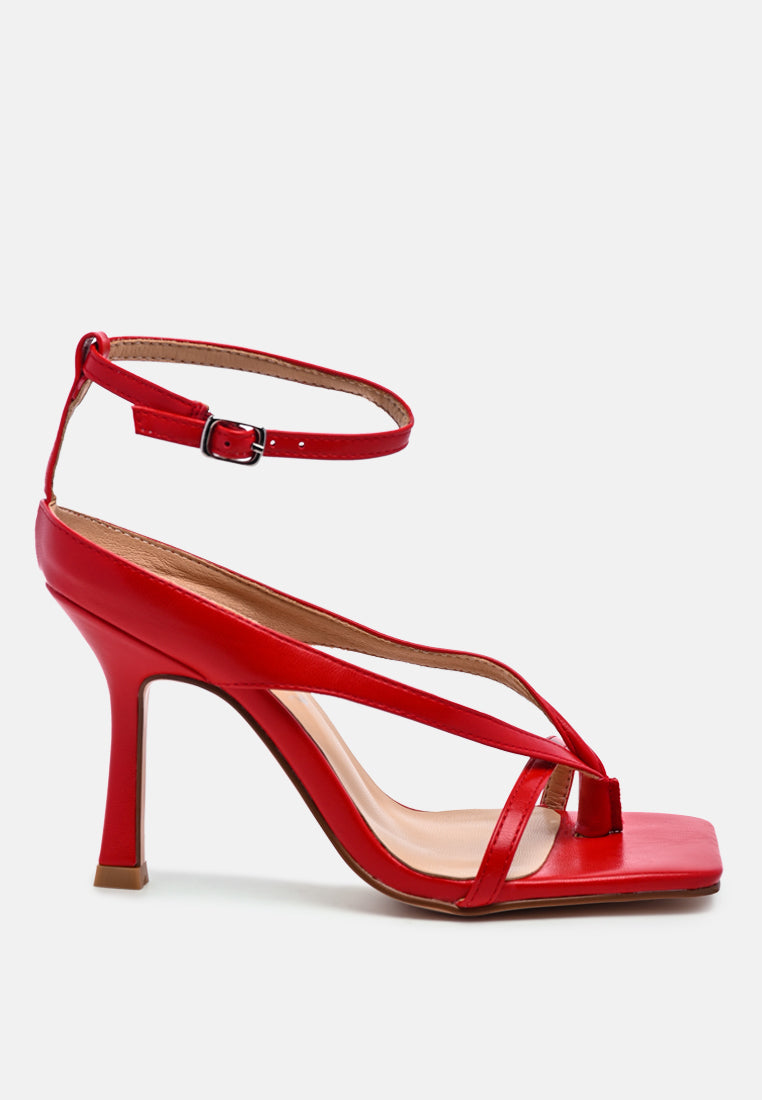 marcia ankle strap mid heel sandals by ruw#color_red