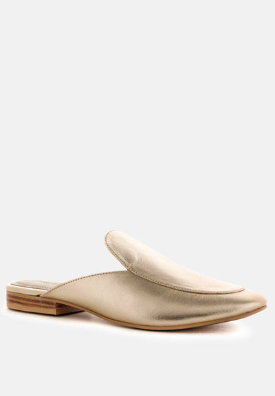 marla metallic leather mules#color_gold