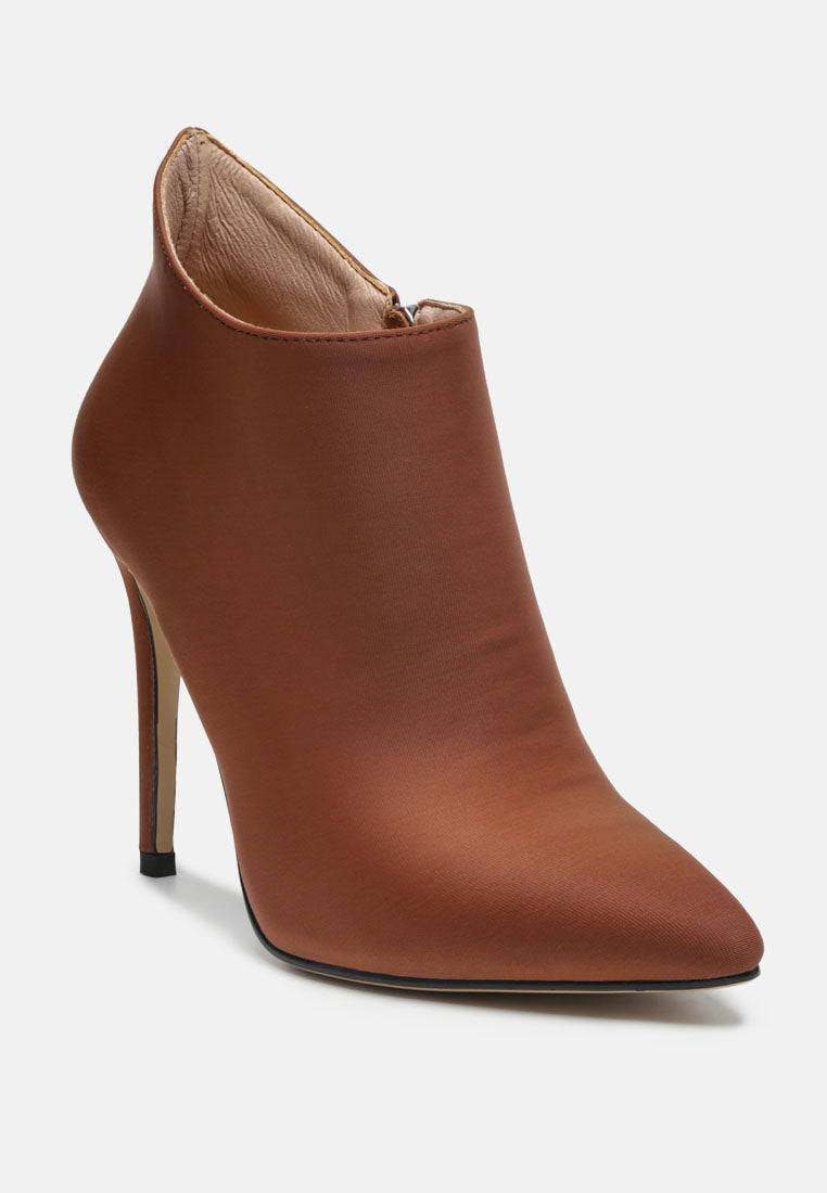melba pointed toe stiletto boot#Color_Brown