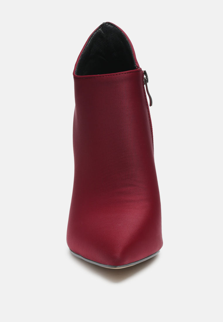 melba pointed toe stiletto boot#Color_Burgundy