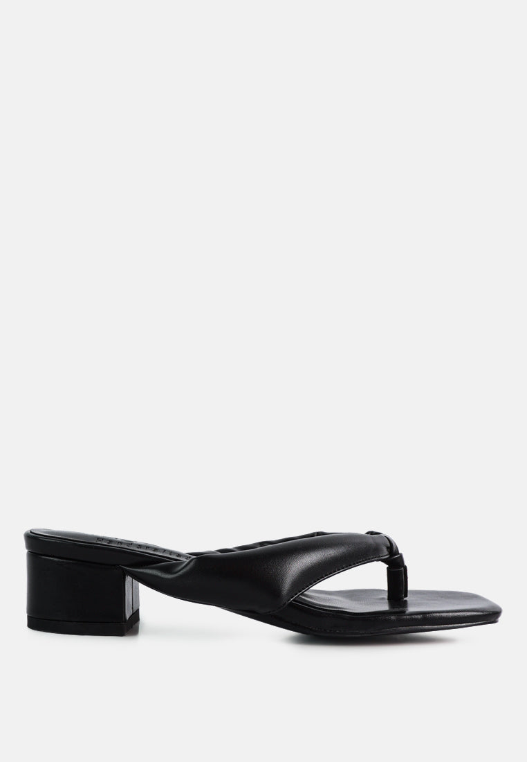 memestar low heel thong sandals by ruw#color_black
