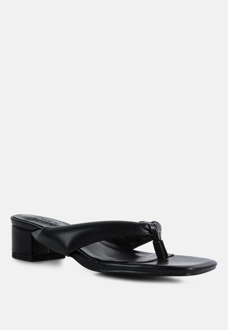 memestar low heel thong sandals#color_black
