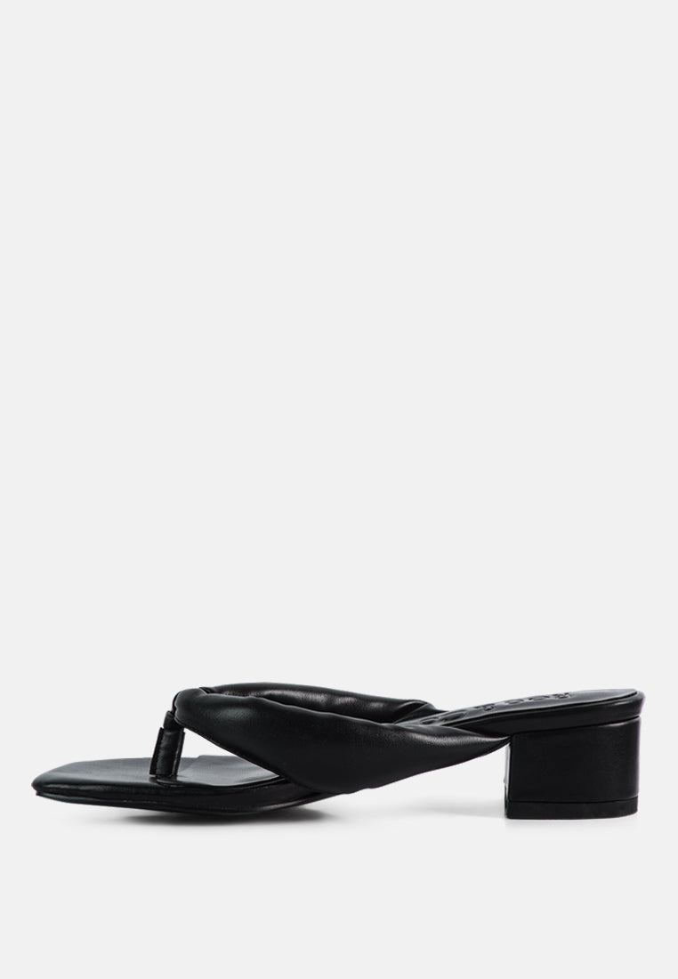 memestar low heel thong sandals by ruw#color_black