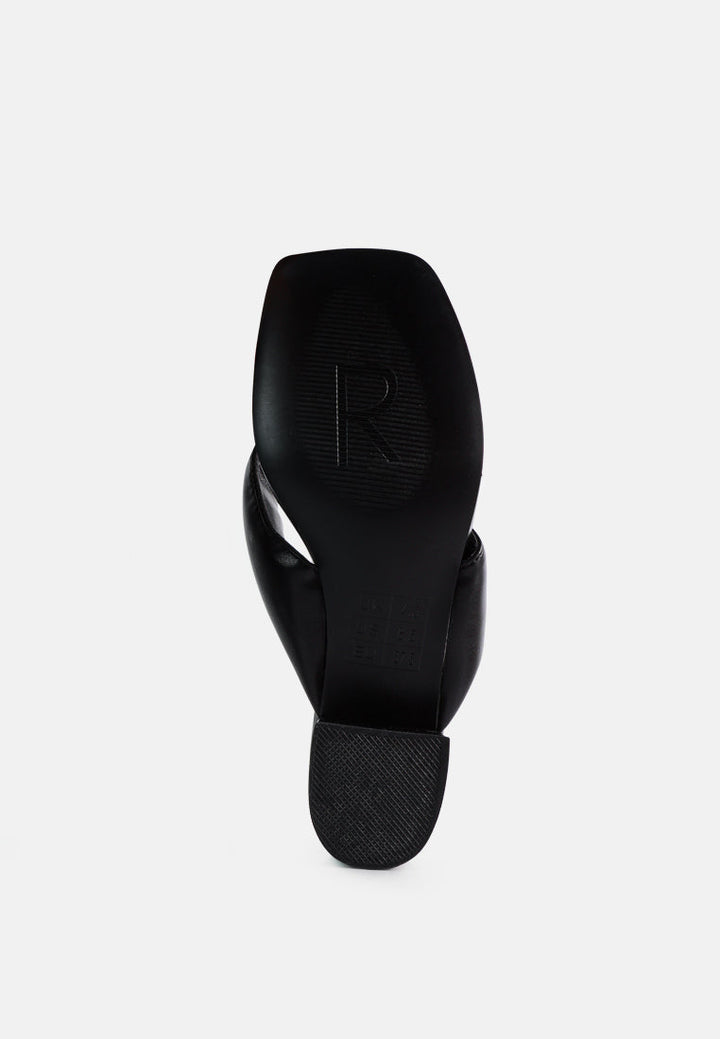 memestar low heel thong sandals#color_black
