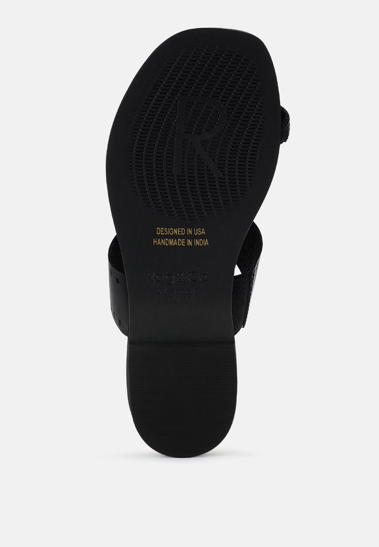 Buy Mila White Toe Ring Thong Slip Ons | Sandals | Rag & Co United States