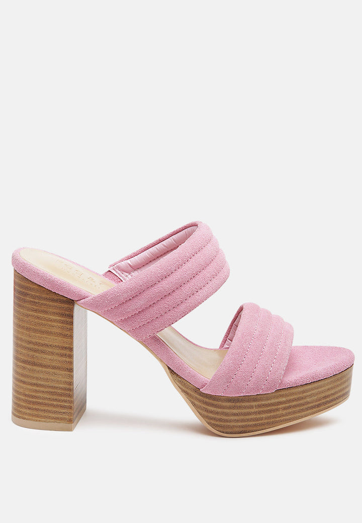 mille-feux suede slip-on block heeled sandal#color_pink