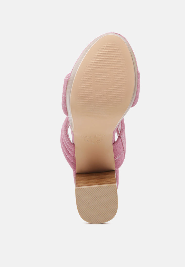 mille-feux suede slip-on block heeled sandal#color_pink