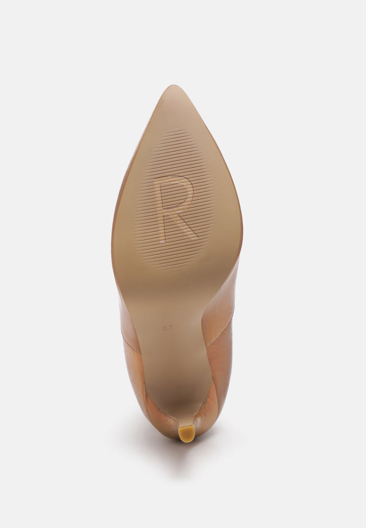 molina high heeled chelsea boot by ruw#color_gold