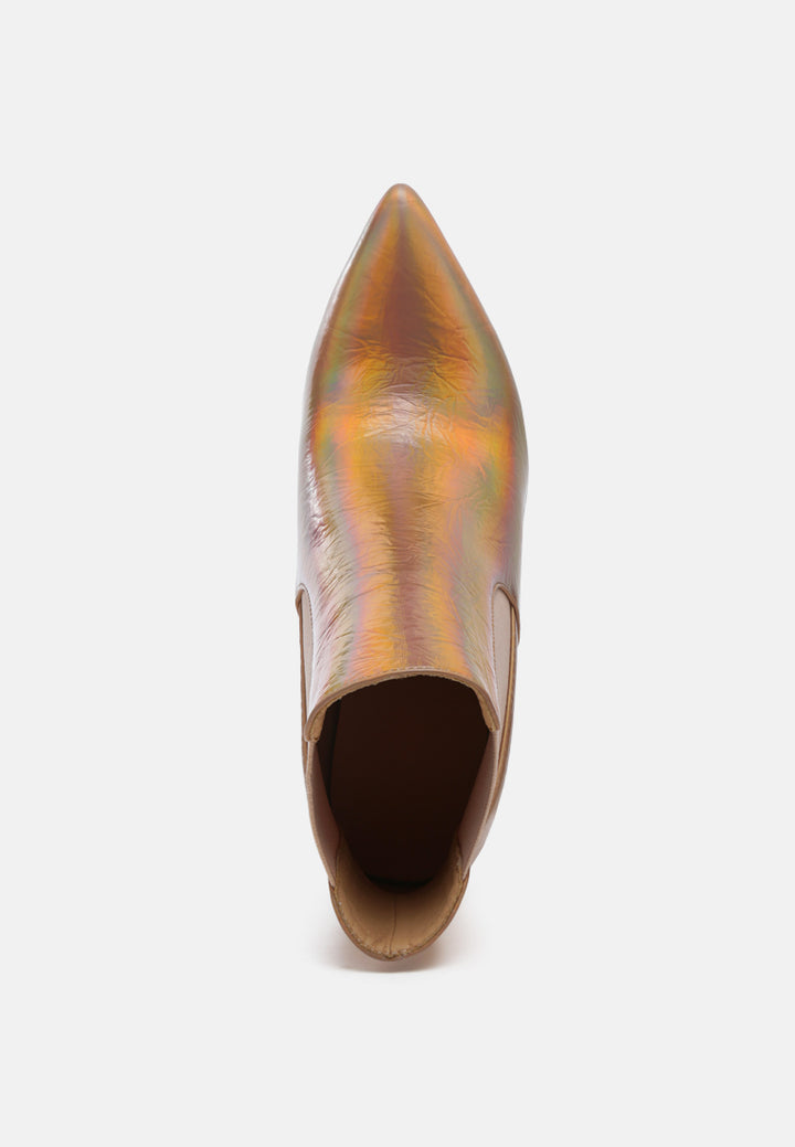 molina high heeled chelsea boot#color_gold